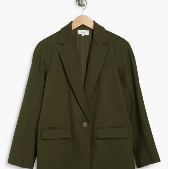 Vince Blazer Coat  (NWT small in Tuscan Olive Green) - Picture 4 of 7